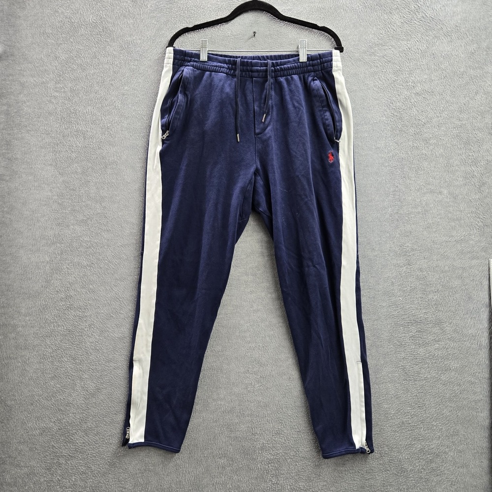 Polo Ralph Lauren Men Pants M Navy Pony Embroidery Sweatpants Athleisure READ